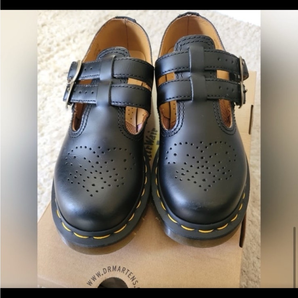 Dr. Martens Black 8065 SMOOTH LEATHER MARY JANE SHOES